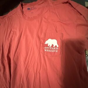 Onward Reserve Waffle House Men's Coral red Short Sleeve Tee size L